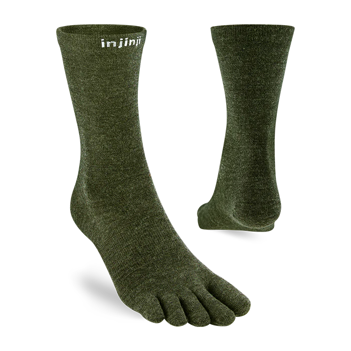 Injinji LINER Lightweight Crew Wool Socks