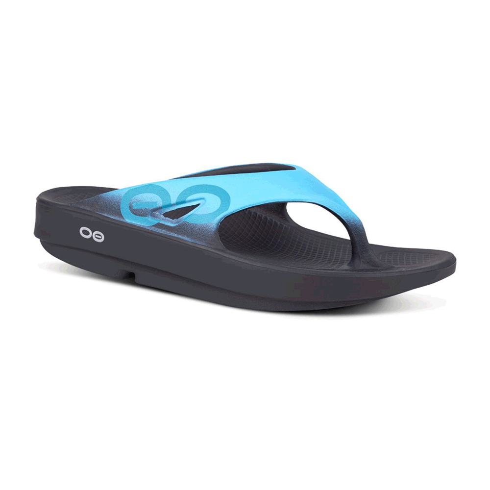 OOFOS Men's OOriginal Sport Thong - Aqua