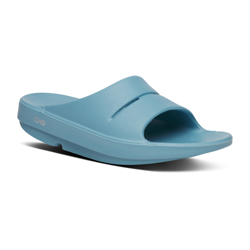 OOFOS Men's OOahh Slide - Ocean Blue