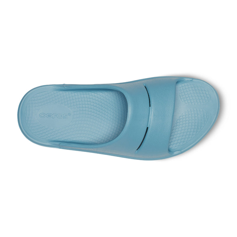 OOFOS Men's OOahh Slide - Ocean Blue