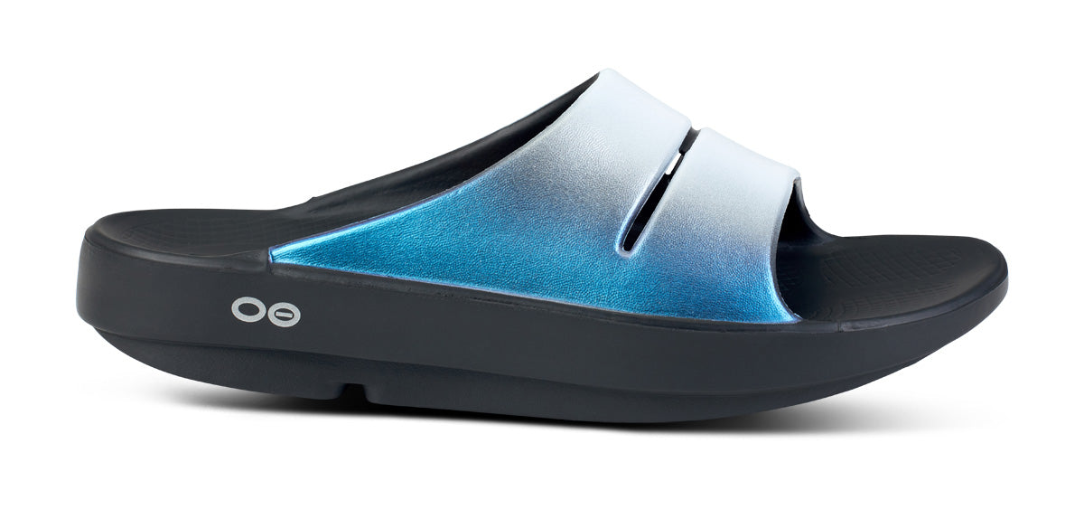 OOFOS Women's OOahh Luxe Slide - Frost