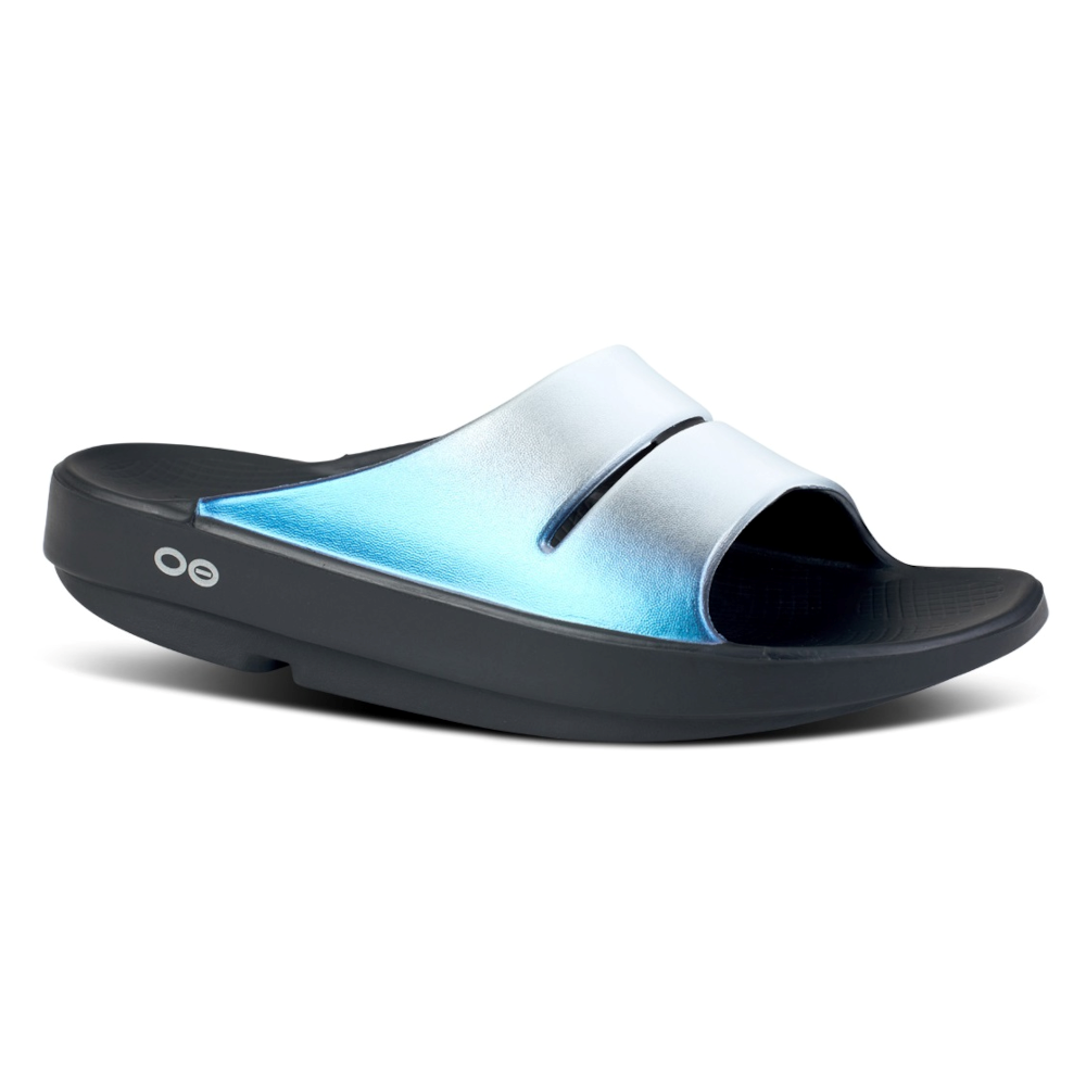 OOFOS Women's OOahh Luxe Slide - Frost