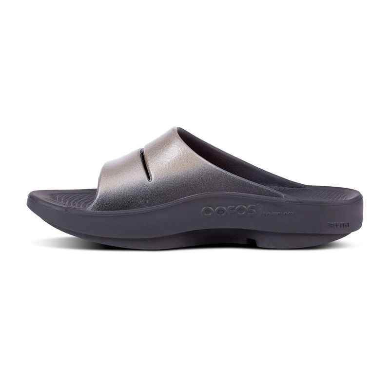 OOFOS Women's OOahh Luxe Slide - Latte