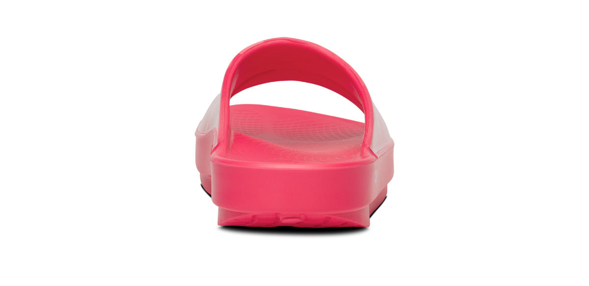 OOFOS Women's OOahh Slide - Neon Berry Breeze