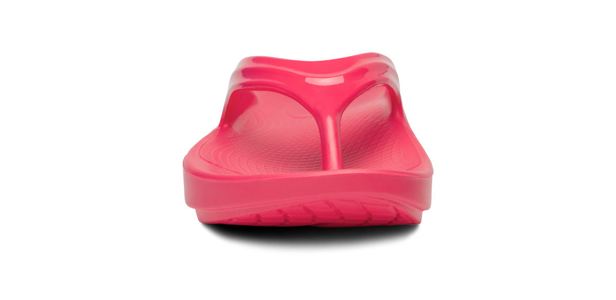 OOFOS Women's OOlala Thong - Neon Berry