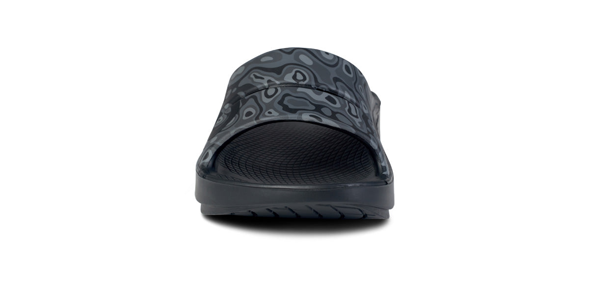 OOFOS Men's OOahh Sport Slide - Black Water Camo