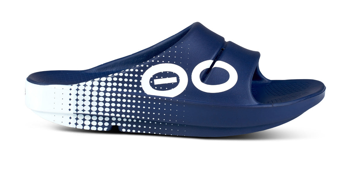 OOFOS Men's OOahh Sport Slide - Navy Matrix