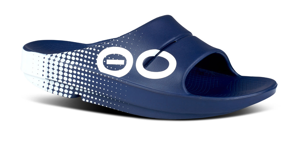 OOFOS Men's OOahh Sport Slide - Navy Matrix