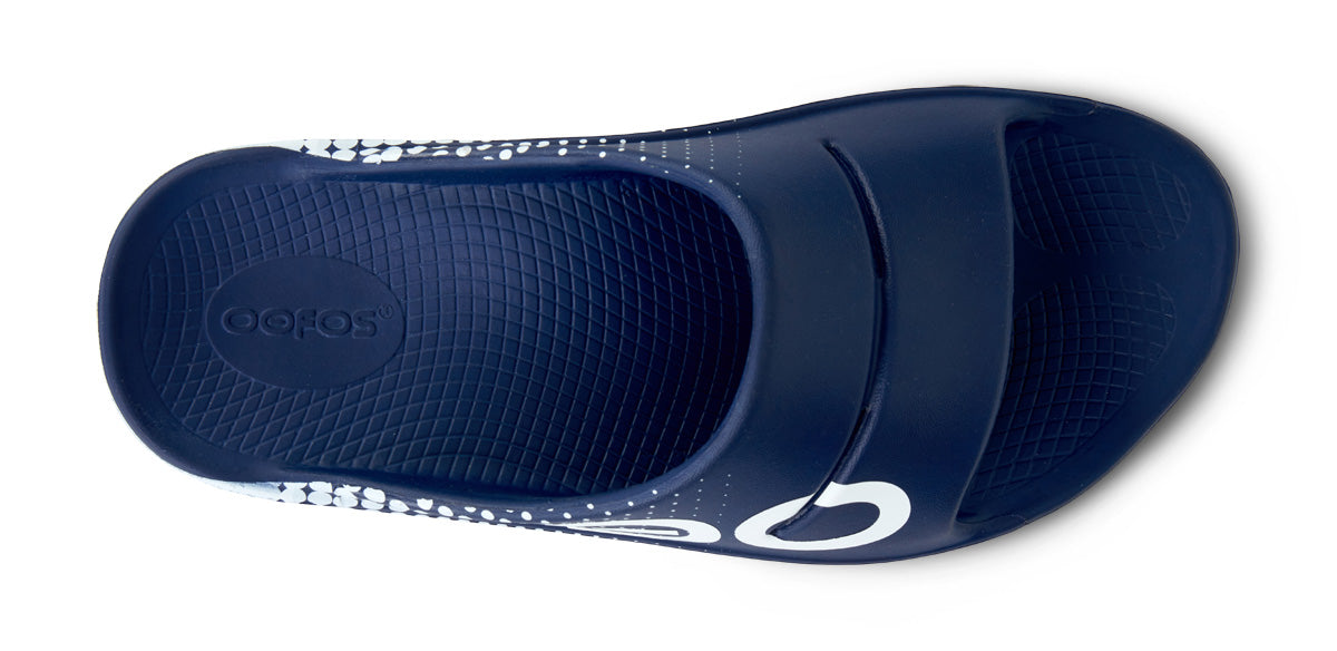 OOFOS Men's OOahh Sport Slide - Navy Matrix