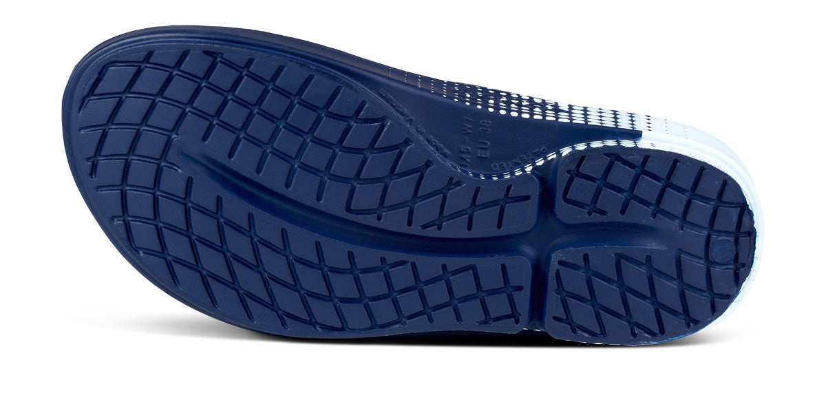 OOFOS Women's OOahh Sport Slide - Navy Matrix