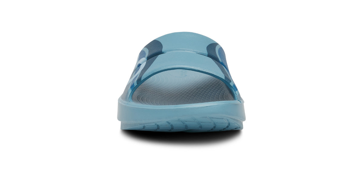OOFOS Men's OOahh Sport Slide - Ocean Blue Wave