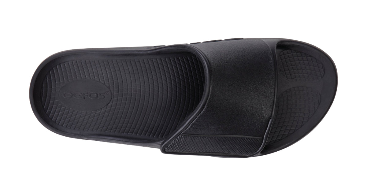 OOFOS Women's OOahh Sport Flex Slide - Black Matte