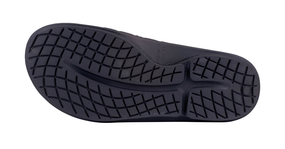 OOFOS Men's OOahh Sport Flex Slide - Black Matte