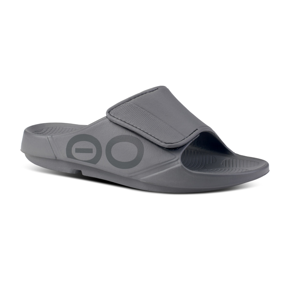 OOFOS Women's OOahh Sport Flex Slide - Black Matte