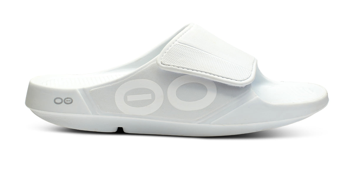 OOFOS Men's OOahh Sport Flex Slide - White