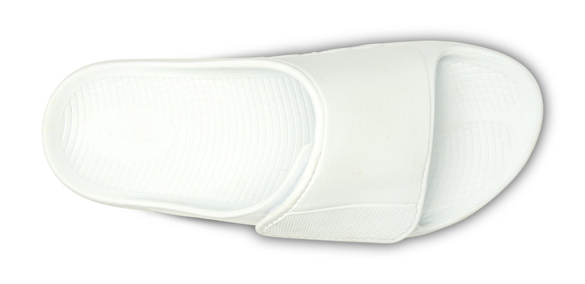 OOFOS Men's OOahh Sport Flex Slide - White