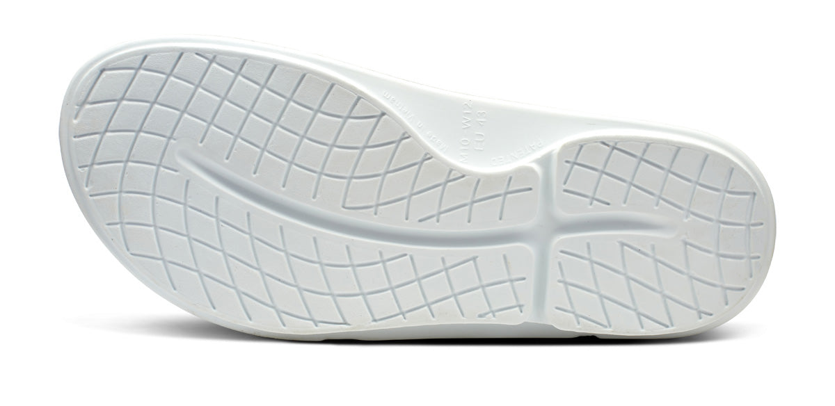 OOFOS Men's OOahh Sport Flex Slide - White