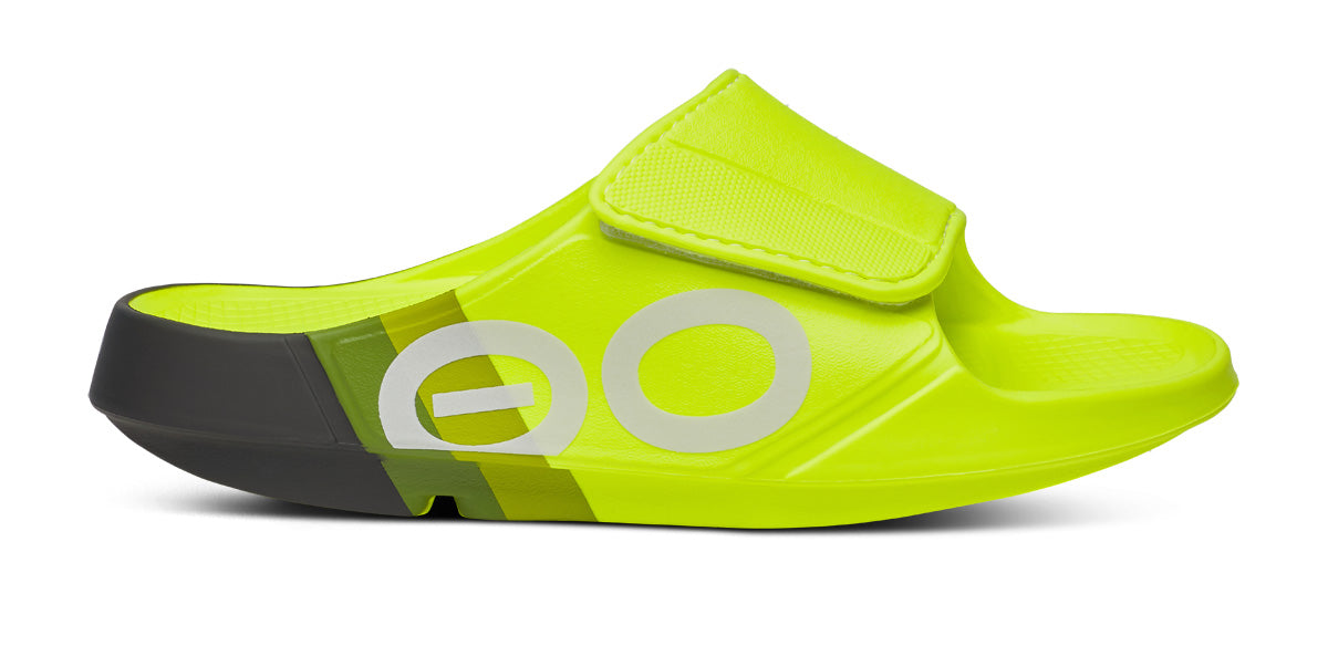OOFOS Men's OOahh Sport Flex LTD Edition Slide - Electro Rally