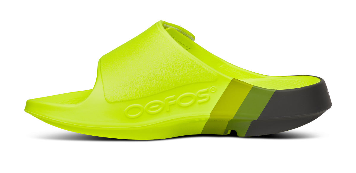 OOFOS Men's OOahh Sport Flex LTD Edition Slide - Electro Rally
