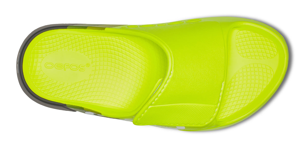 OOFOS Men's OOahh Sport Flex LTD Edition Slide - Electro Rally