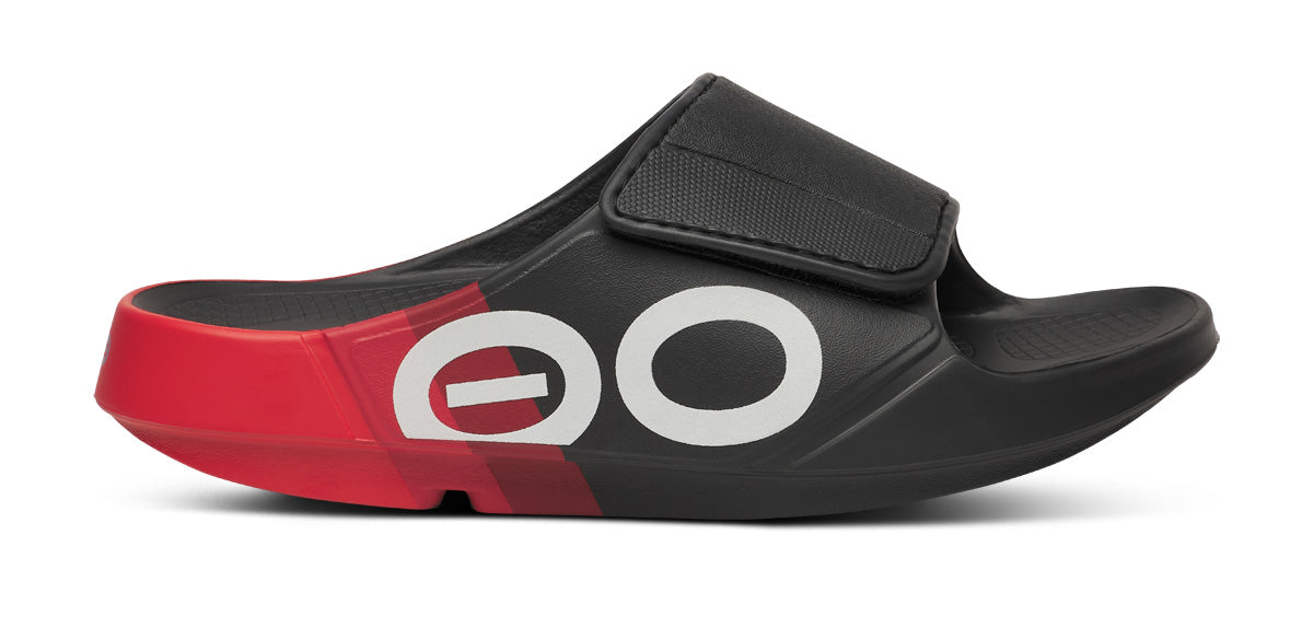 OOFOS Women's OOahh Sport Flex LTD Edition Slide - Fire Rally