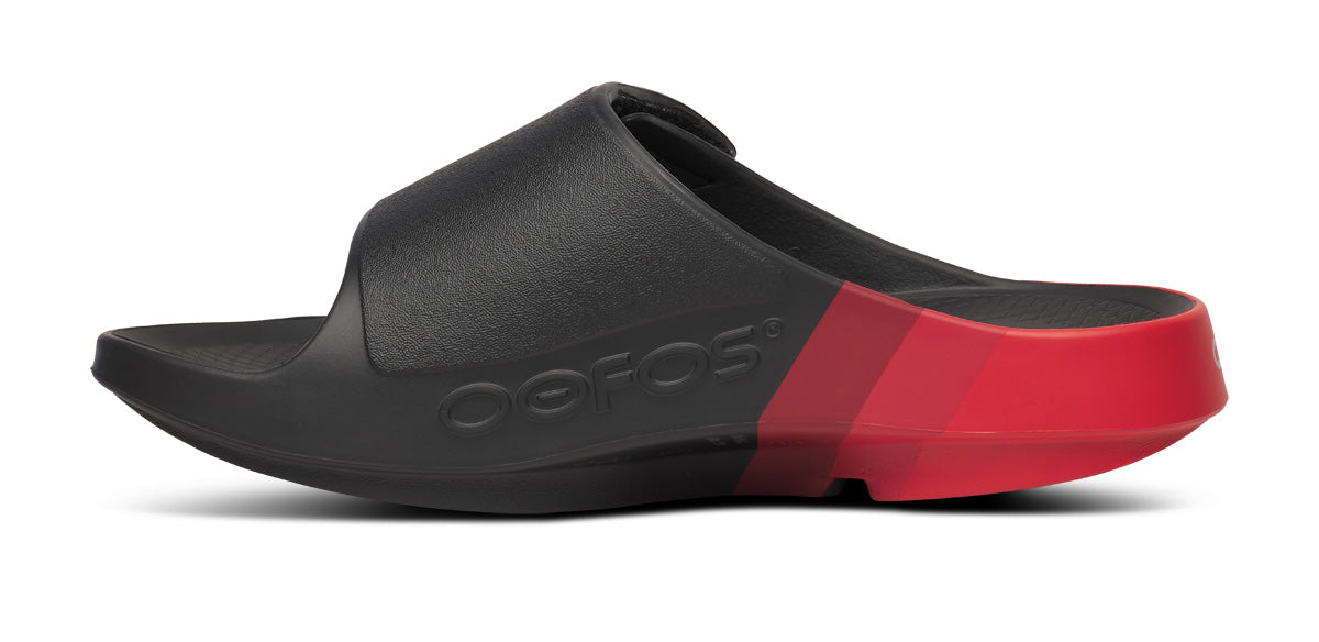 OOFOS Women's OOahh Sport Flex LTD Edition Slide - Fire Rally