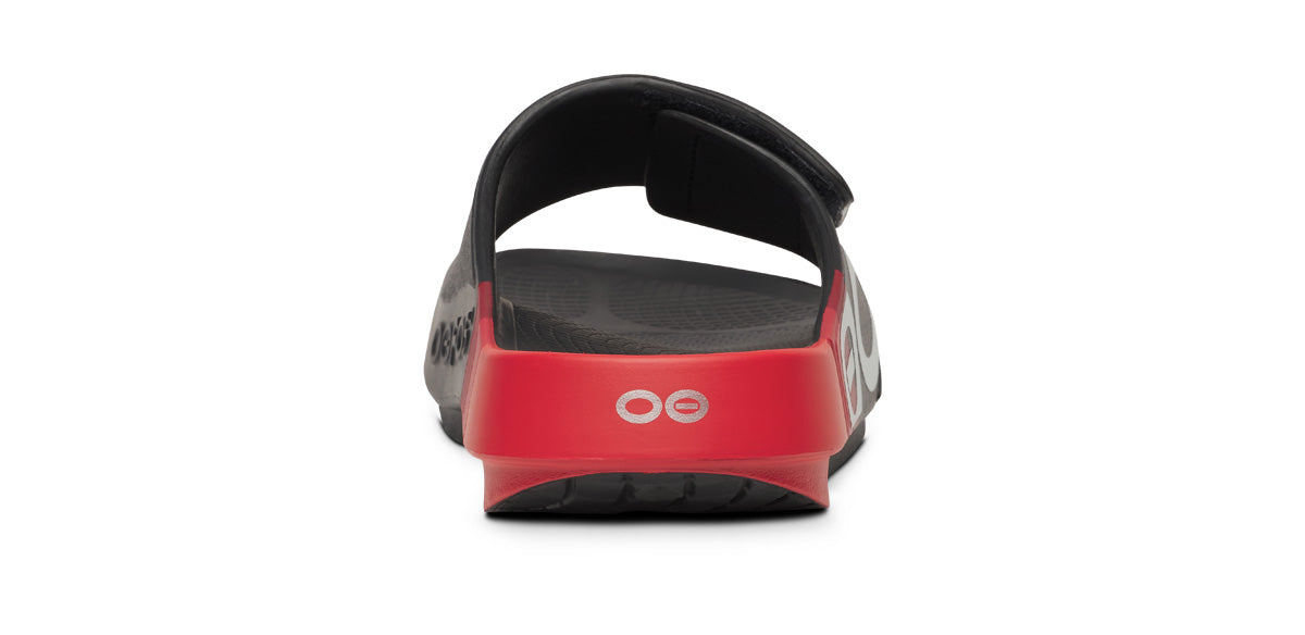 OOFOS Women's OOahh Sport Flex LTD Edition Slide - Fire Rally