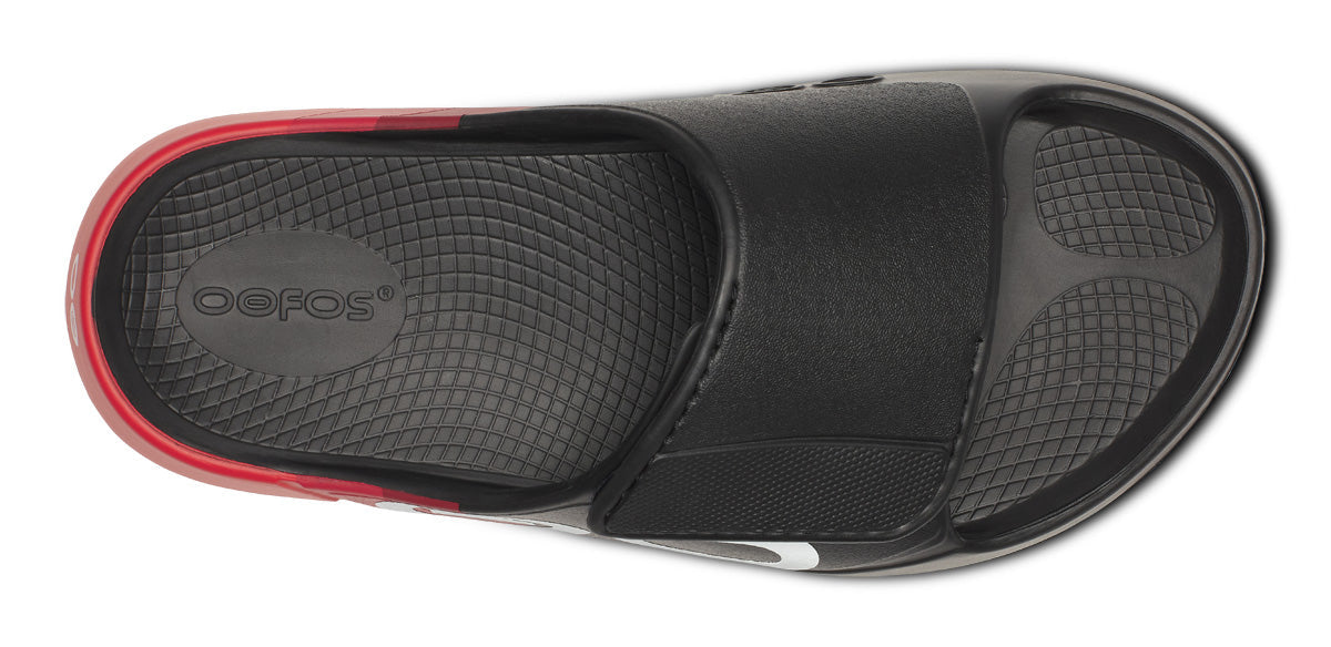 OOFOS Women's OOahh Sport Flex LTD Edition Slide - Fire Rally