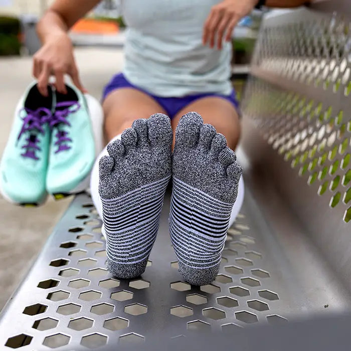 Injinji Women's Over The Calf Compression Toesocks