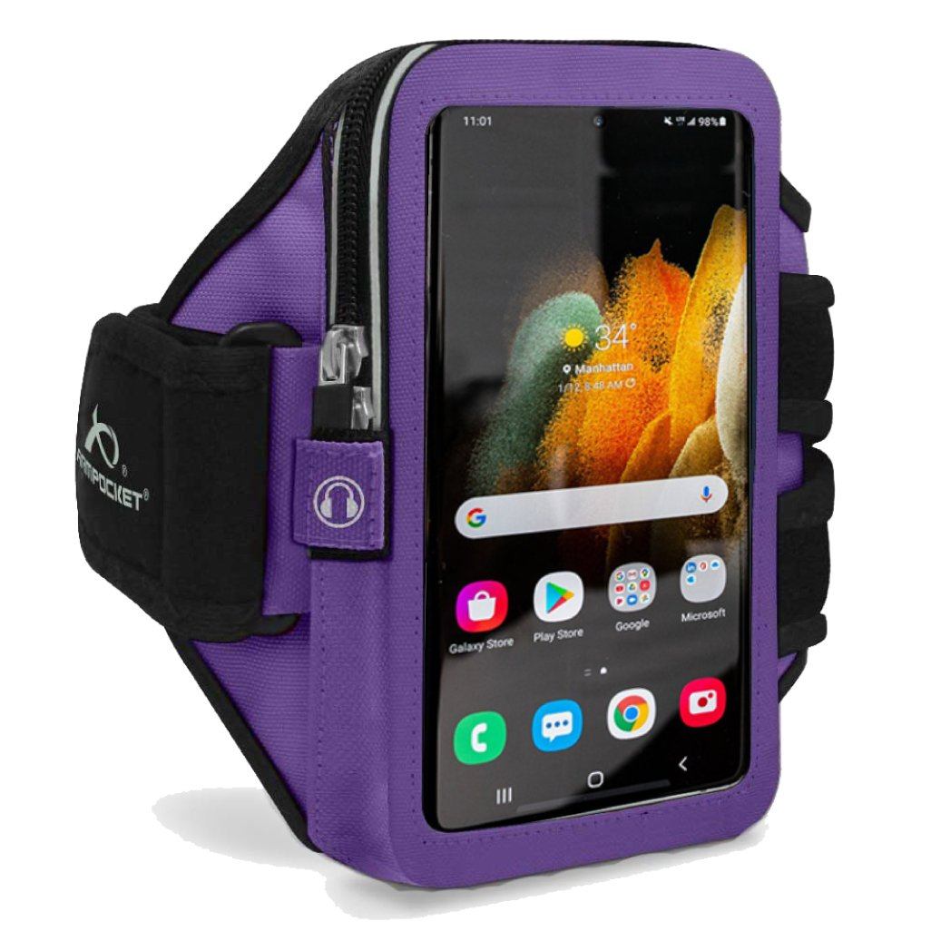 Armpocket Mega i-40 Phone Running Case for iPhone 15/ 15 Pro/14/14 Pro/13/13 Pro/12/12 Pro, Galaxy S23/S23+/A54/S22+/S21/S20 &amp; More