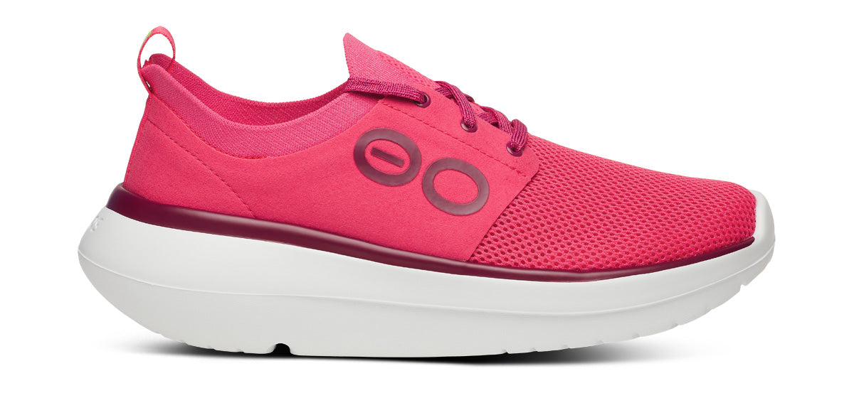 OOFOS Women's OOmy Stride Shoe - Neon Berry