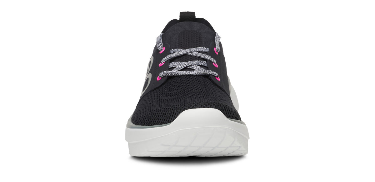 OOFOS Women's OOmy Stride Shoe - White/Black