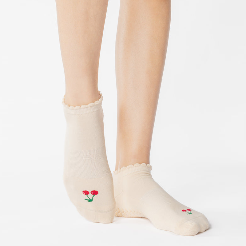 Pointe Studio Cherry Full Foot Grip Sock