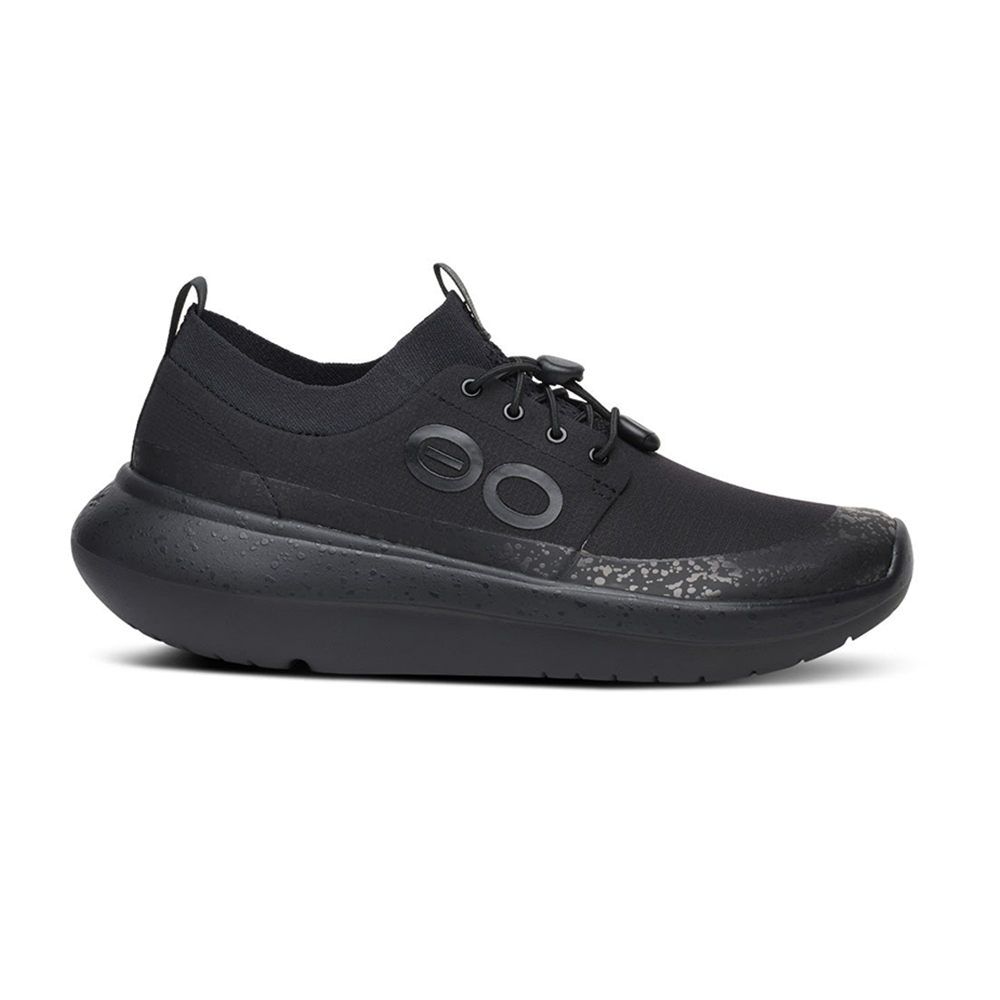 OOFOS Women's OOmy Roam Ripstop Shoe - Black