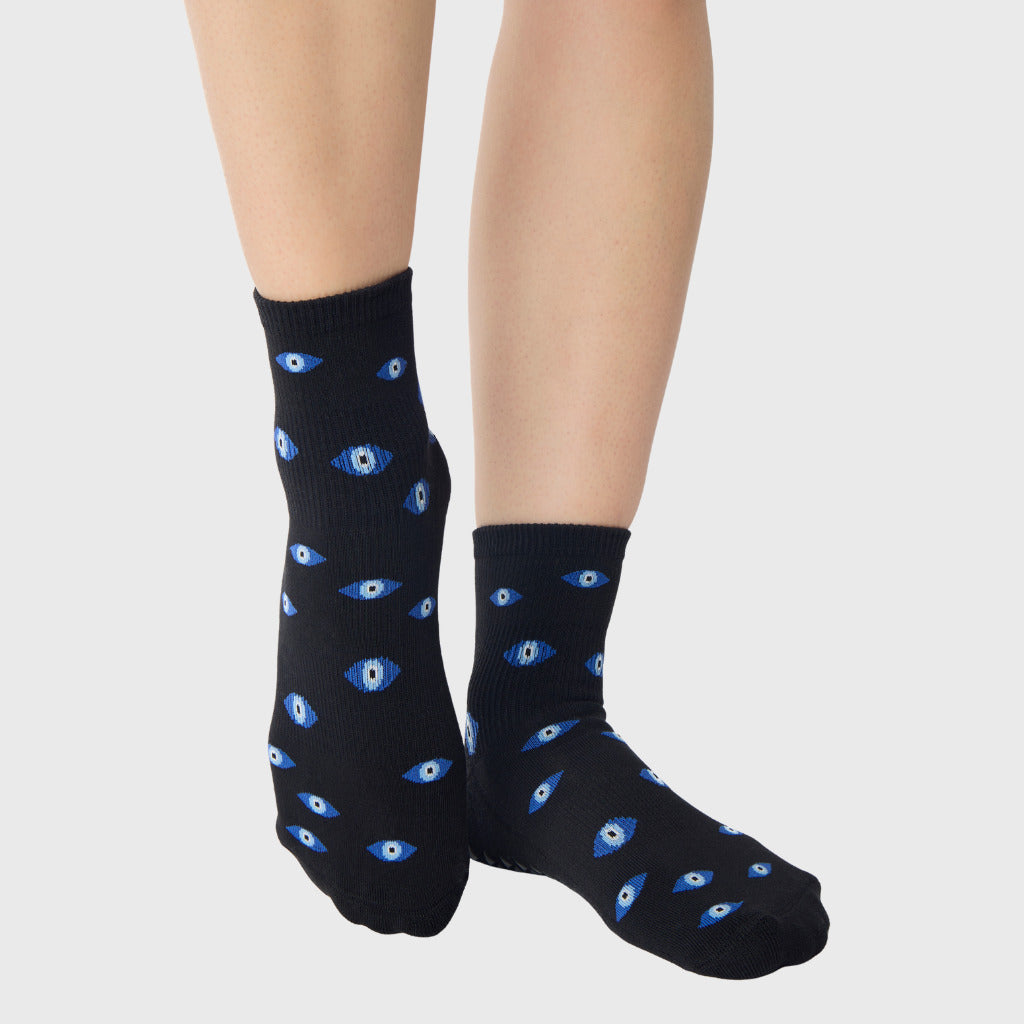 Pointe Studio Evil Eyes Ankle Grip Sock