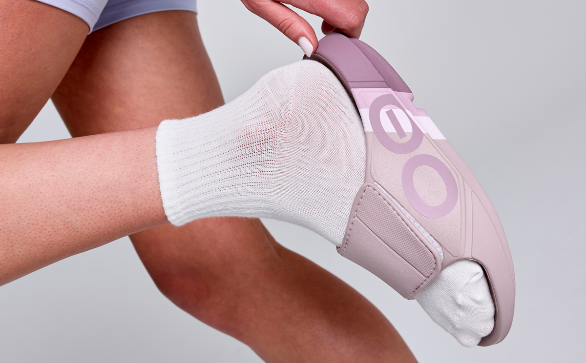 OOFOS Women's OOahh Sport Flex LTD Edition Slide - Orchid Rally