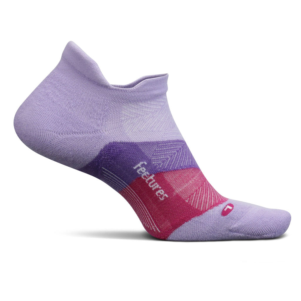 Lace Up Lavender No Show Tab Sock