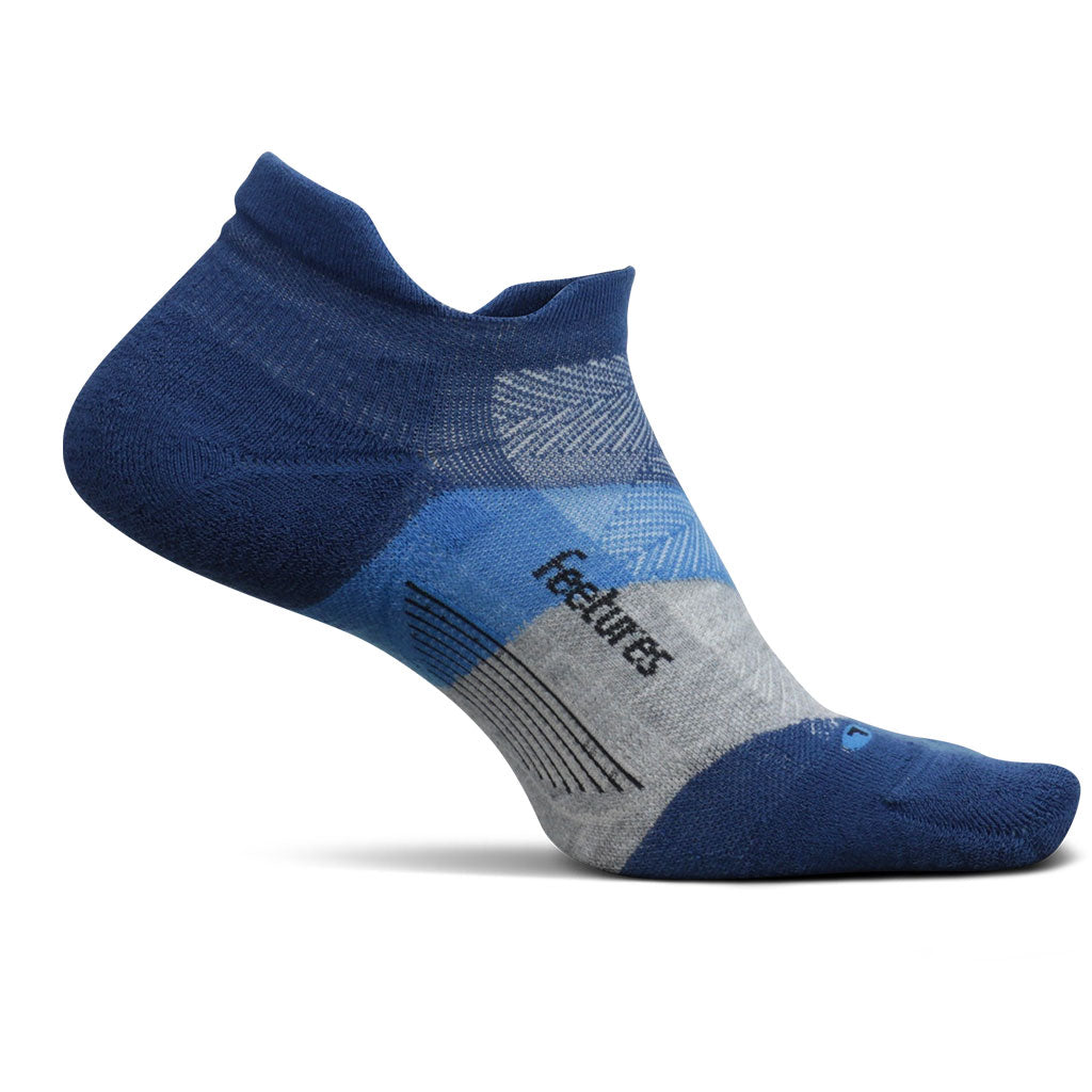 Buckle Up Blue No Show Tab Sock