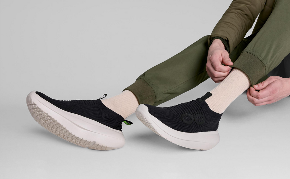 OOFOS Men's OOmy Zen - Chalk/Black