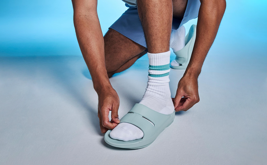 OOFOS Men's OOahh Slide - Mist