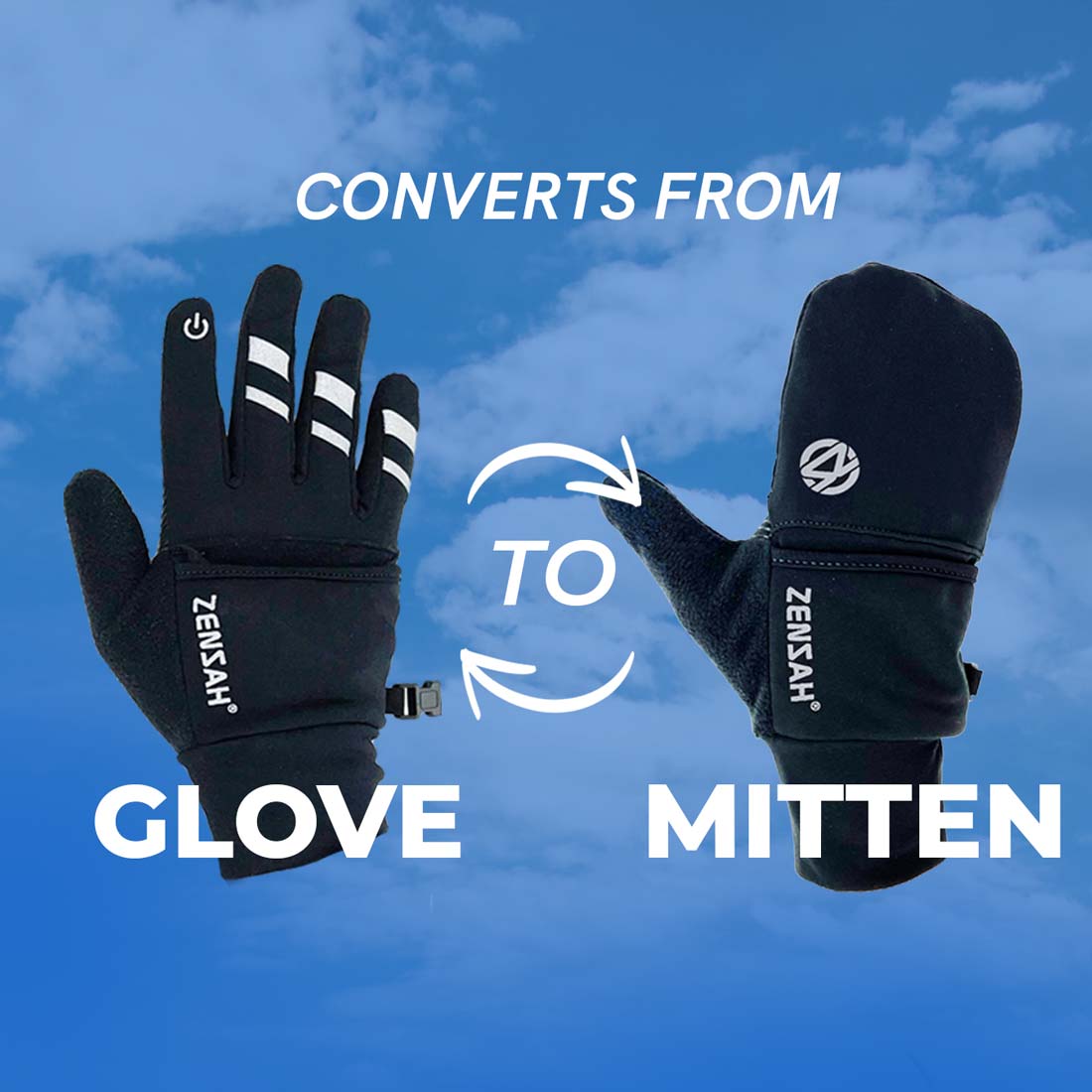 Zensah Smart Running Mittens