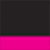 Black w/ Hot Pink Zip / One Size